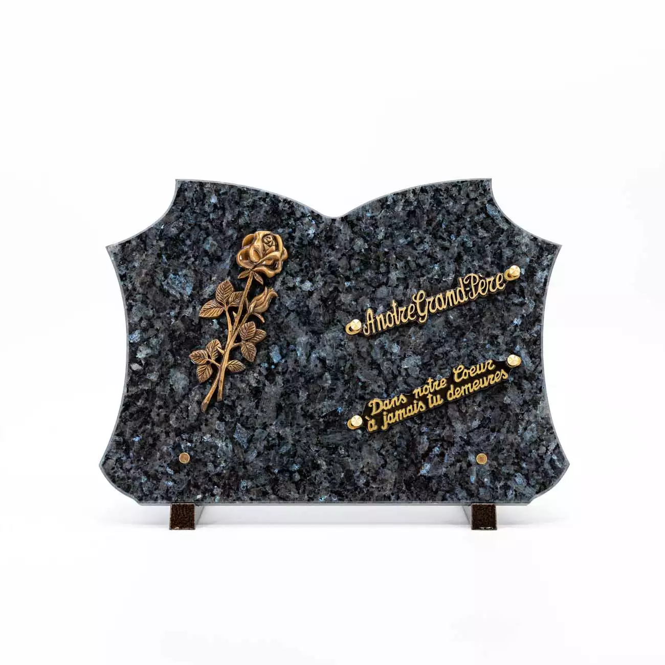 Plaque funéraire granit