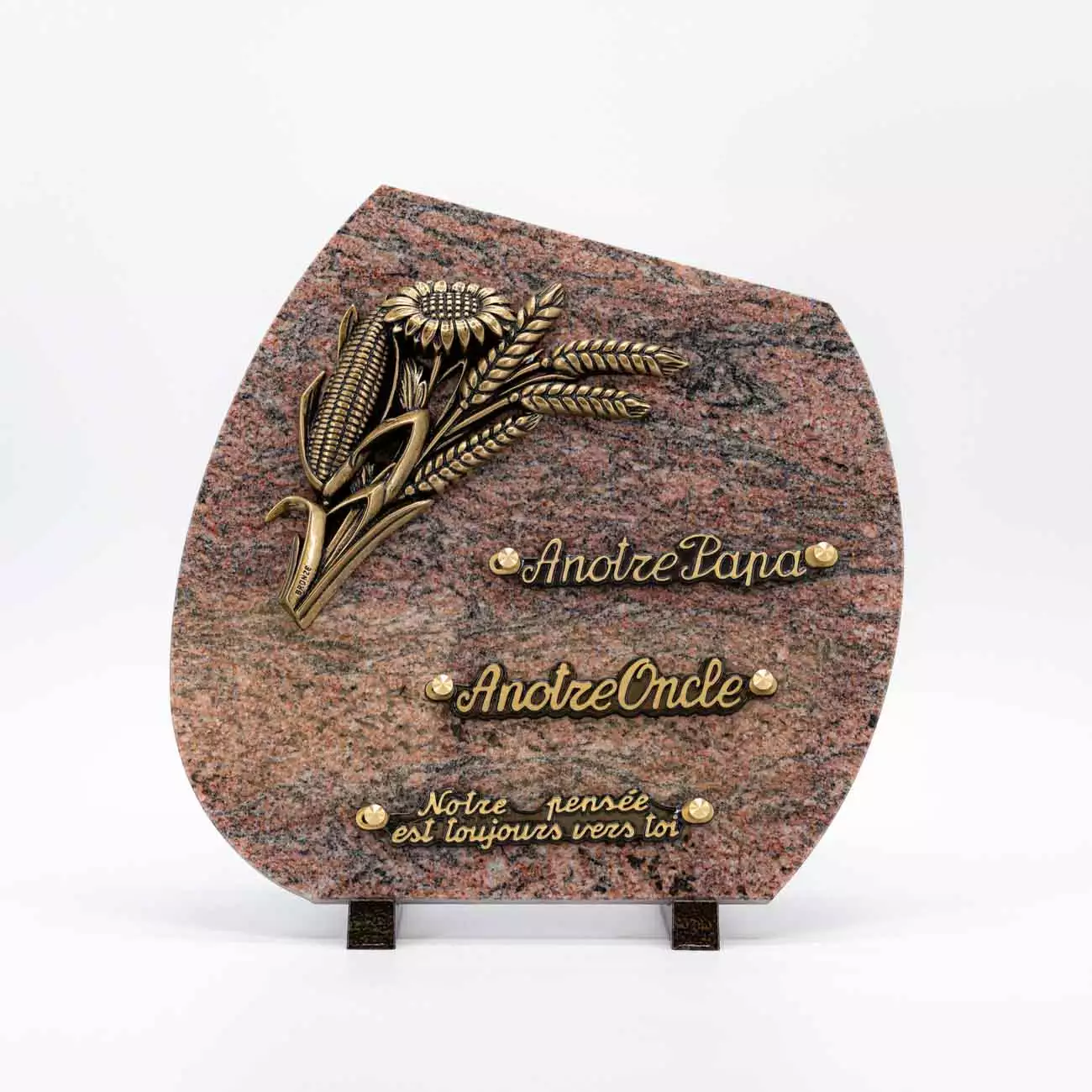 Plaque funéraire granit
