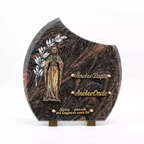 Plaque funéraire granit