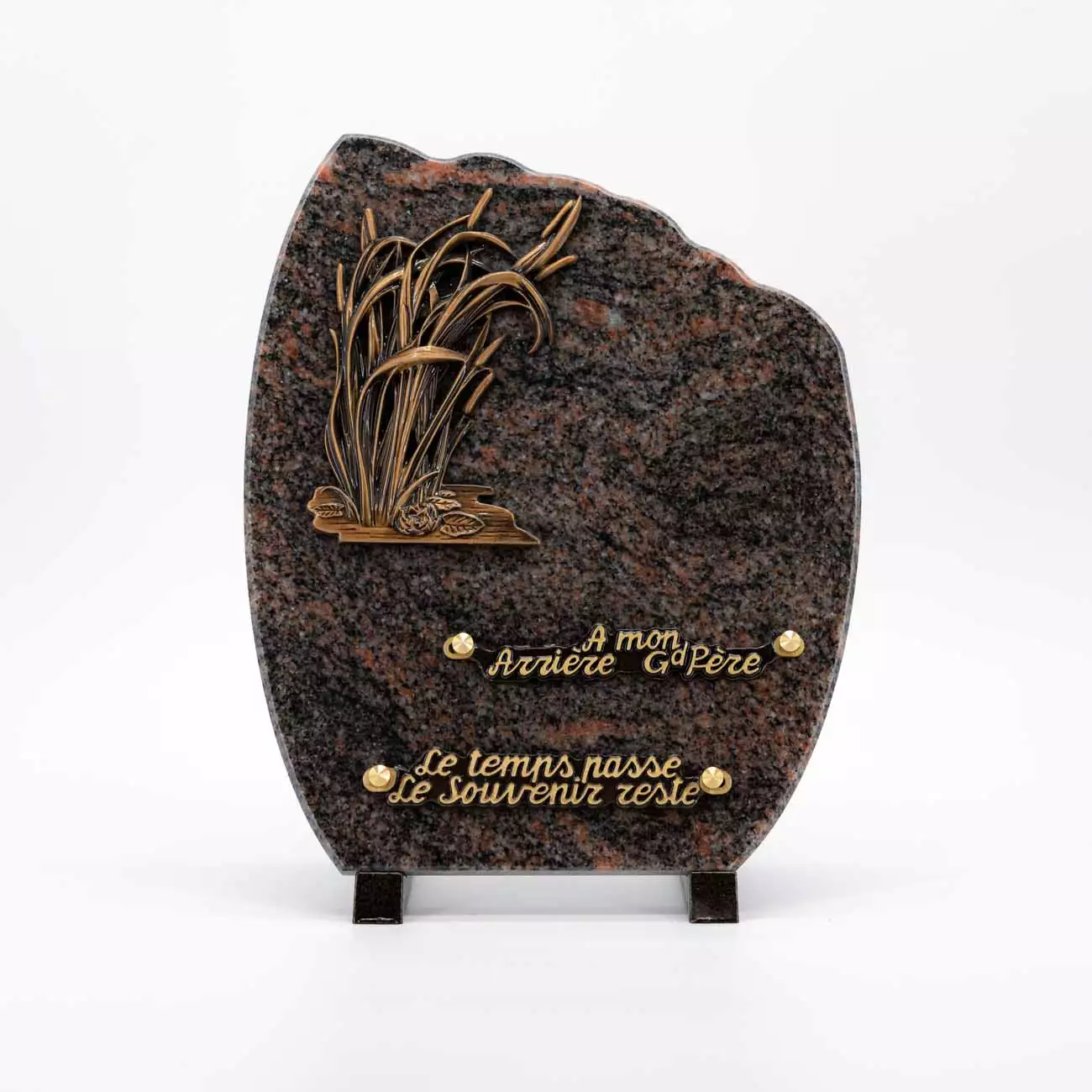 Plaque funéraire granit