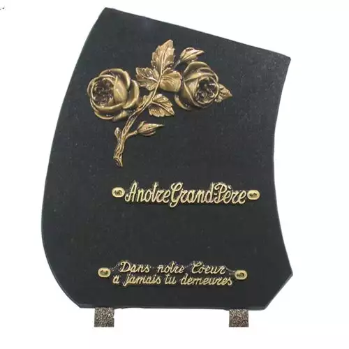 Plaque funéraire granit