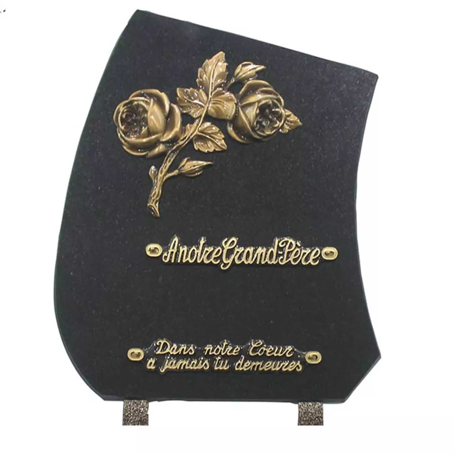 Plaque funéraire granit
