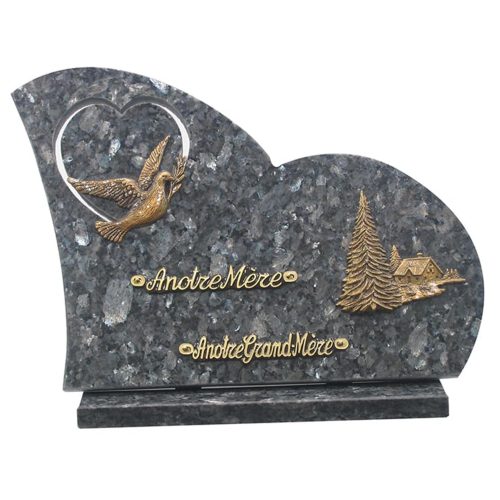 Plaque funéraire granit