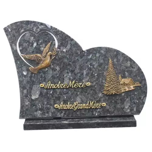 Plaque funéraire granit