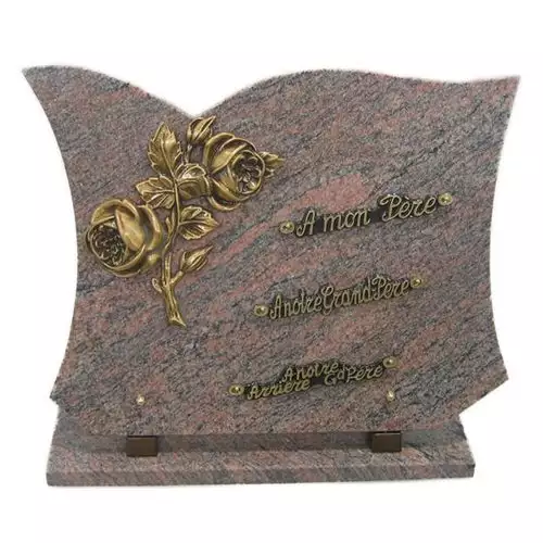 Plaque funéraire granit