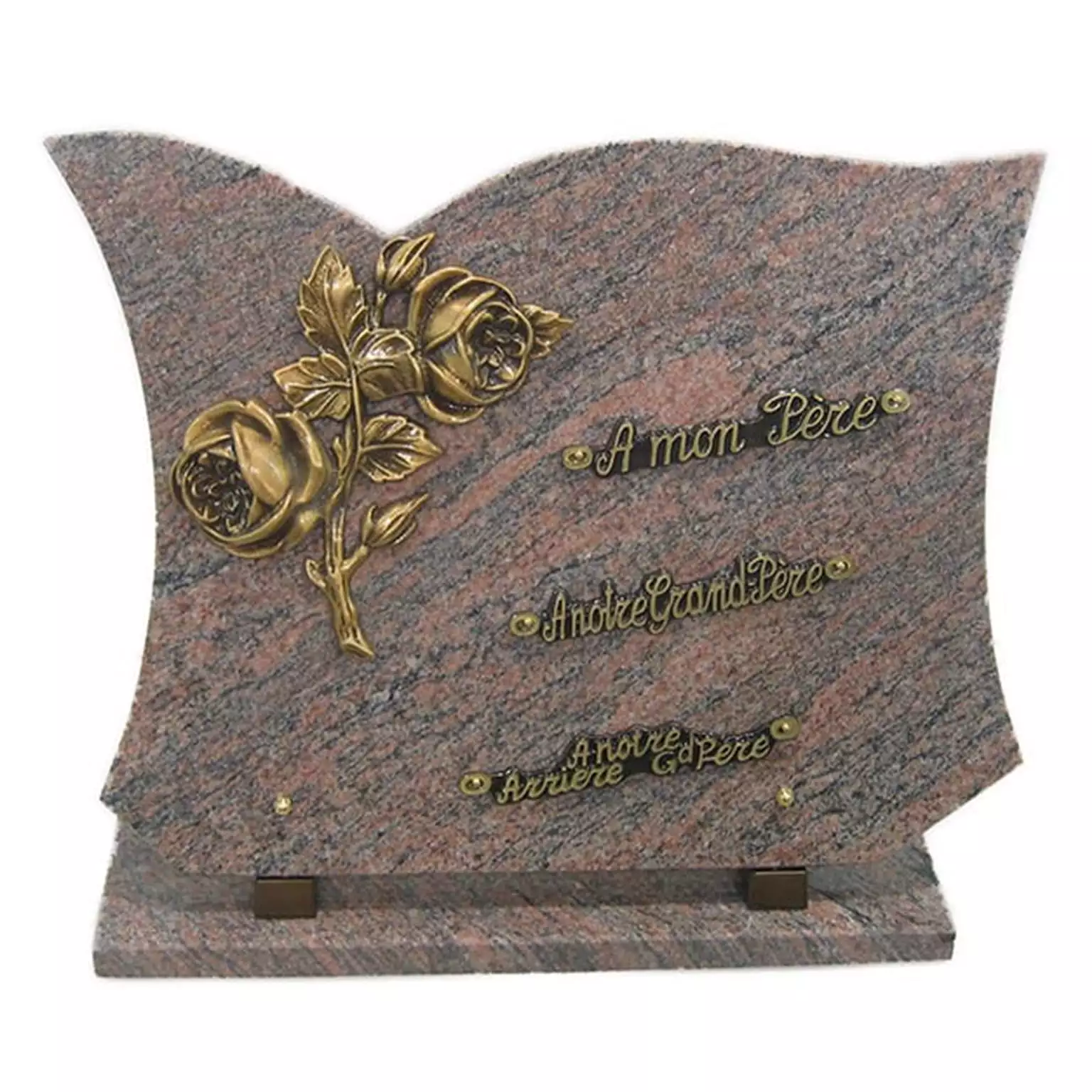 Plaque funéraire granit