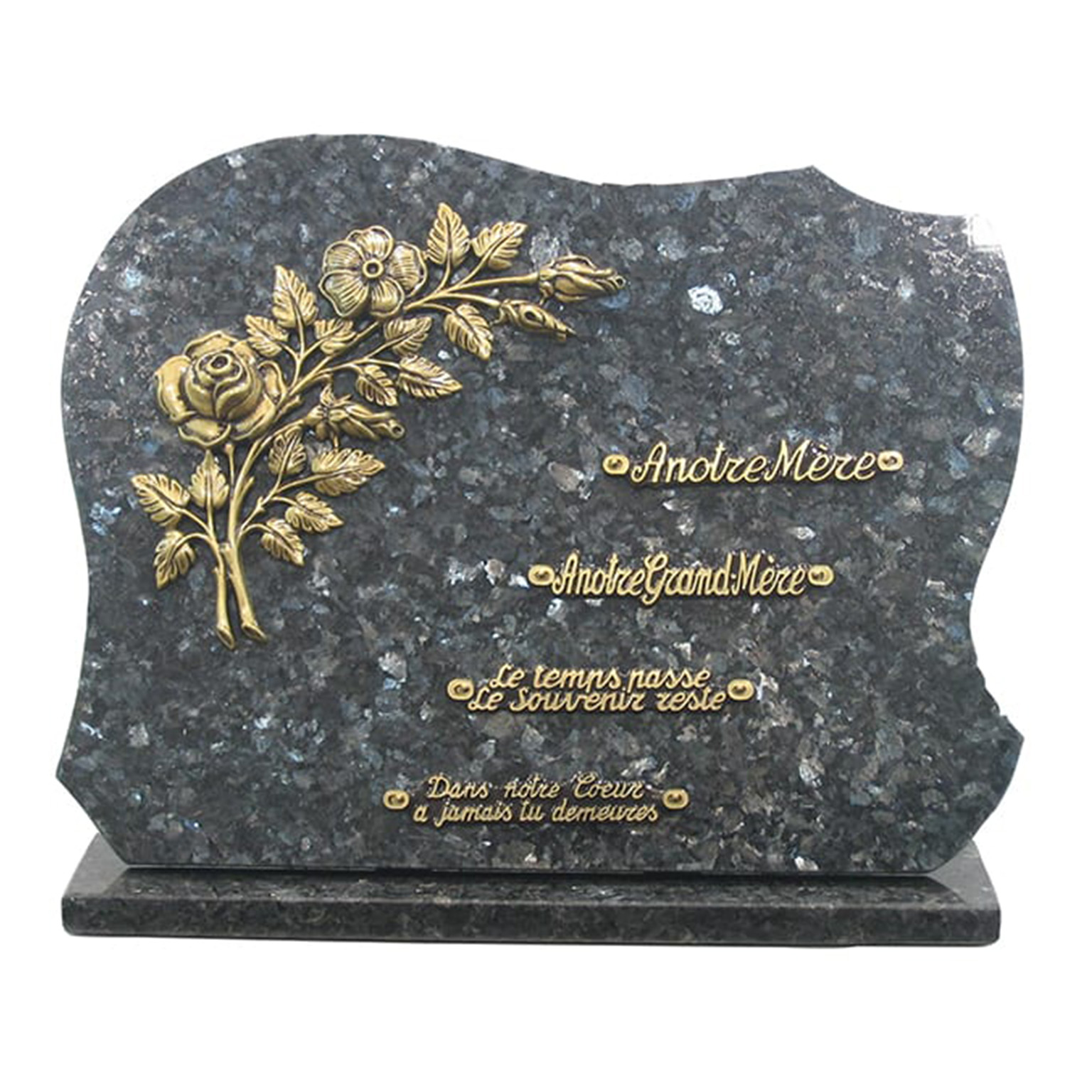 Plaque funéraire granit