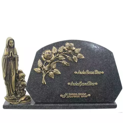 Plaque funéraire granit