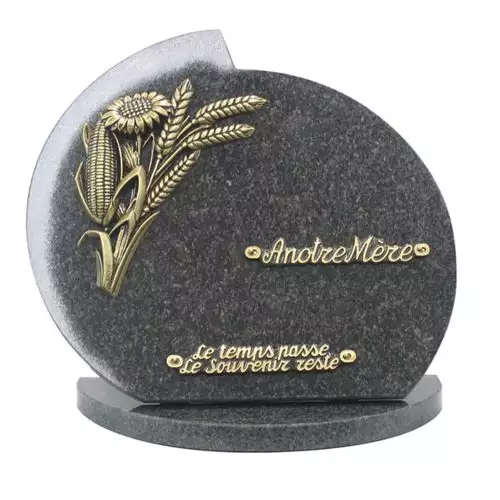 Plaque funéraire granit