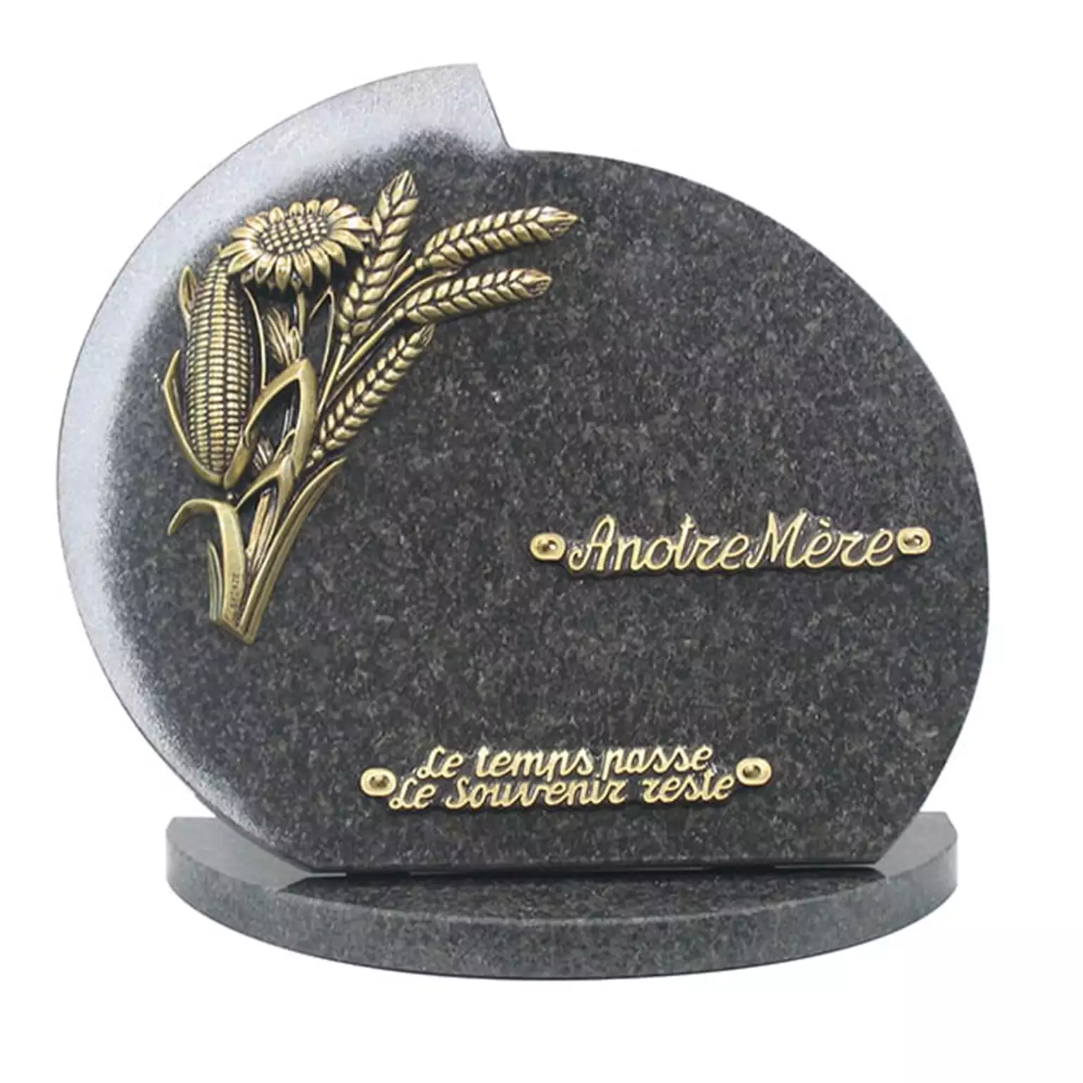 Plaque funéraire granit