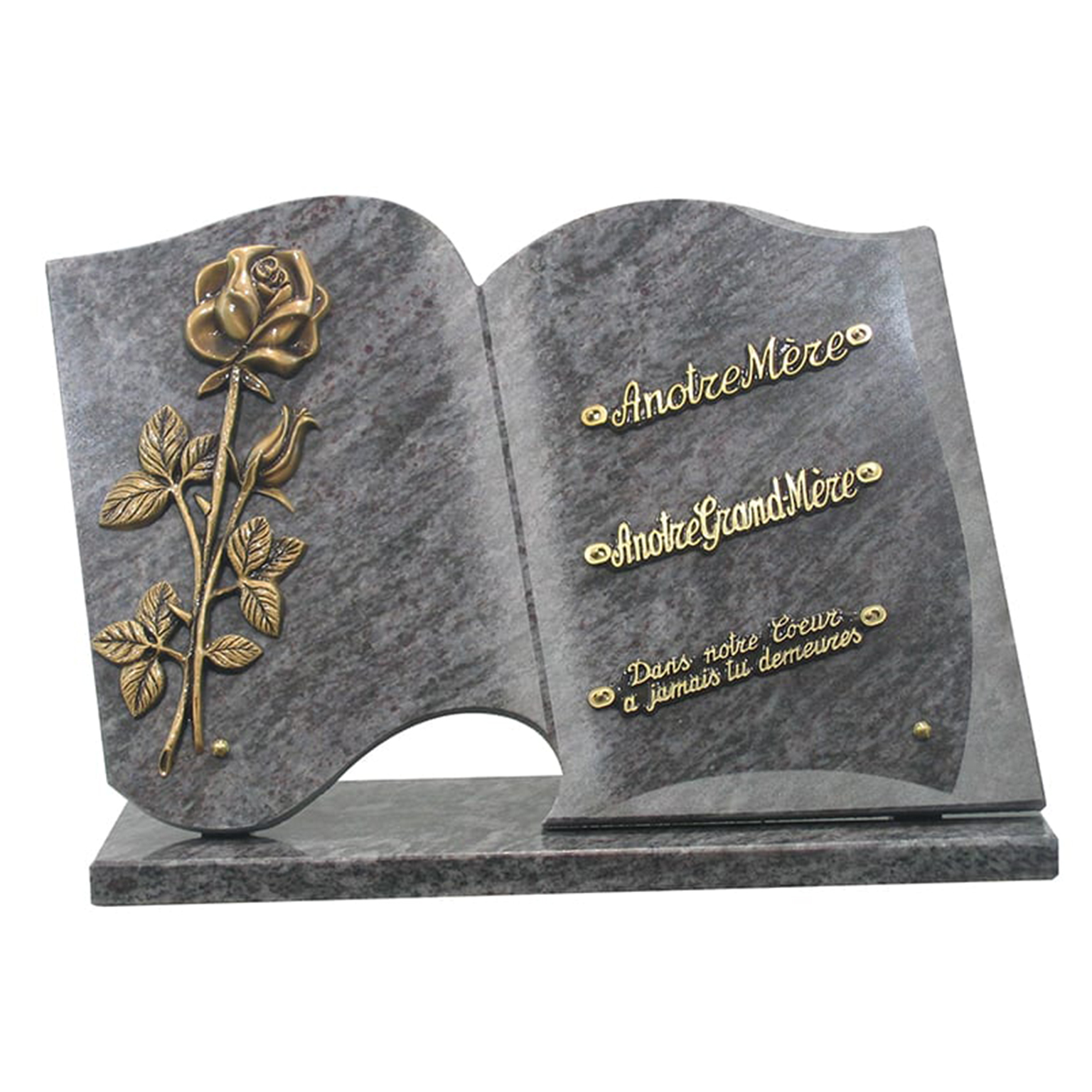 Plaque funéraire granit
