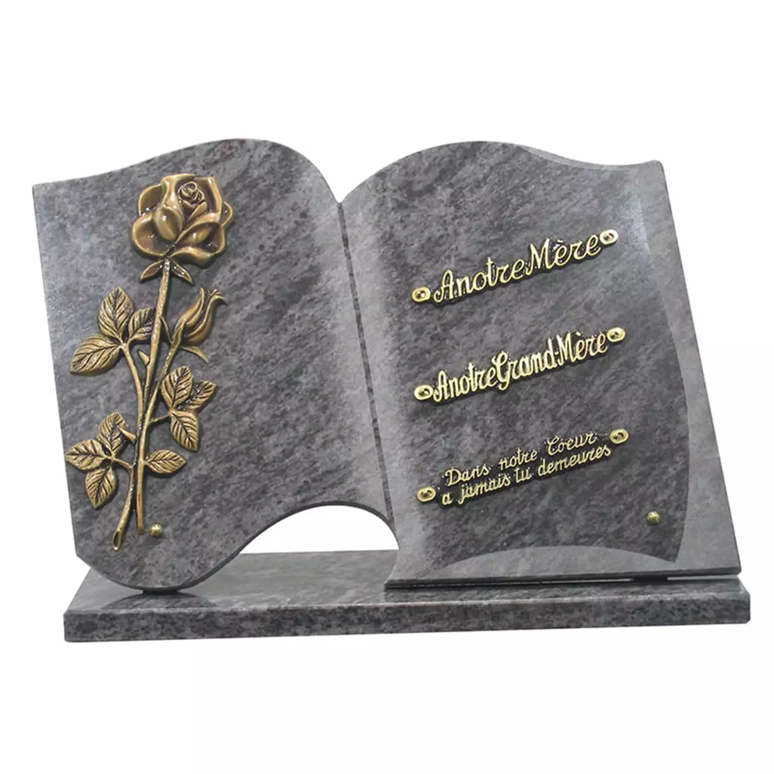 Plaque funéraire granit