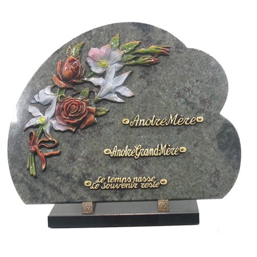 Plaque funéraire granit