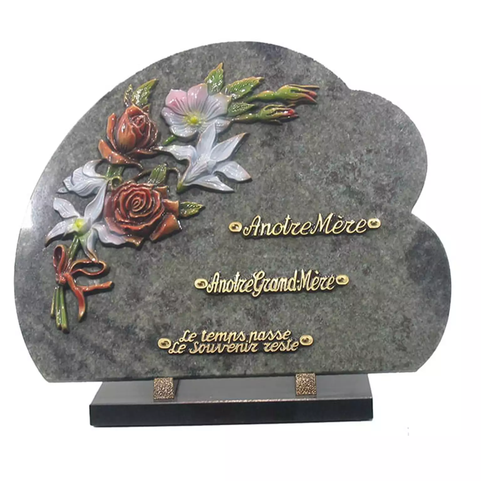 Plaque funéraire granit
