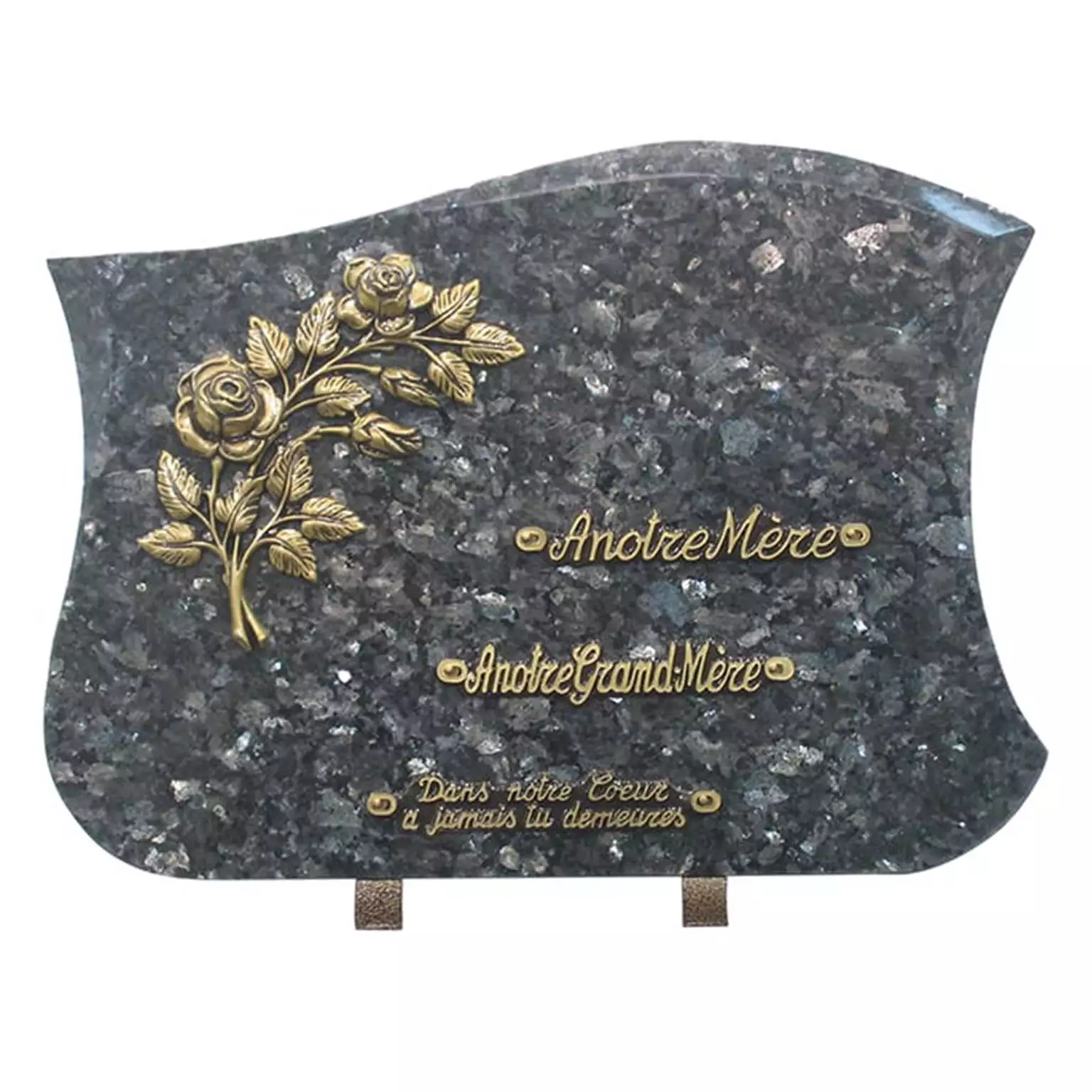 Plaque funéraire granit