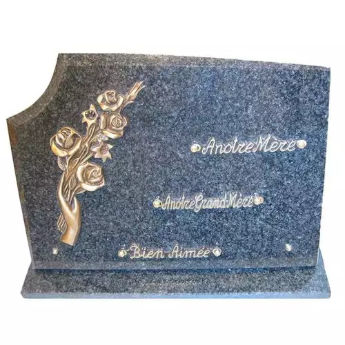 Plaque funéraire granit