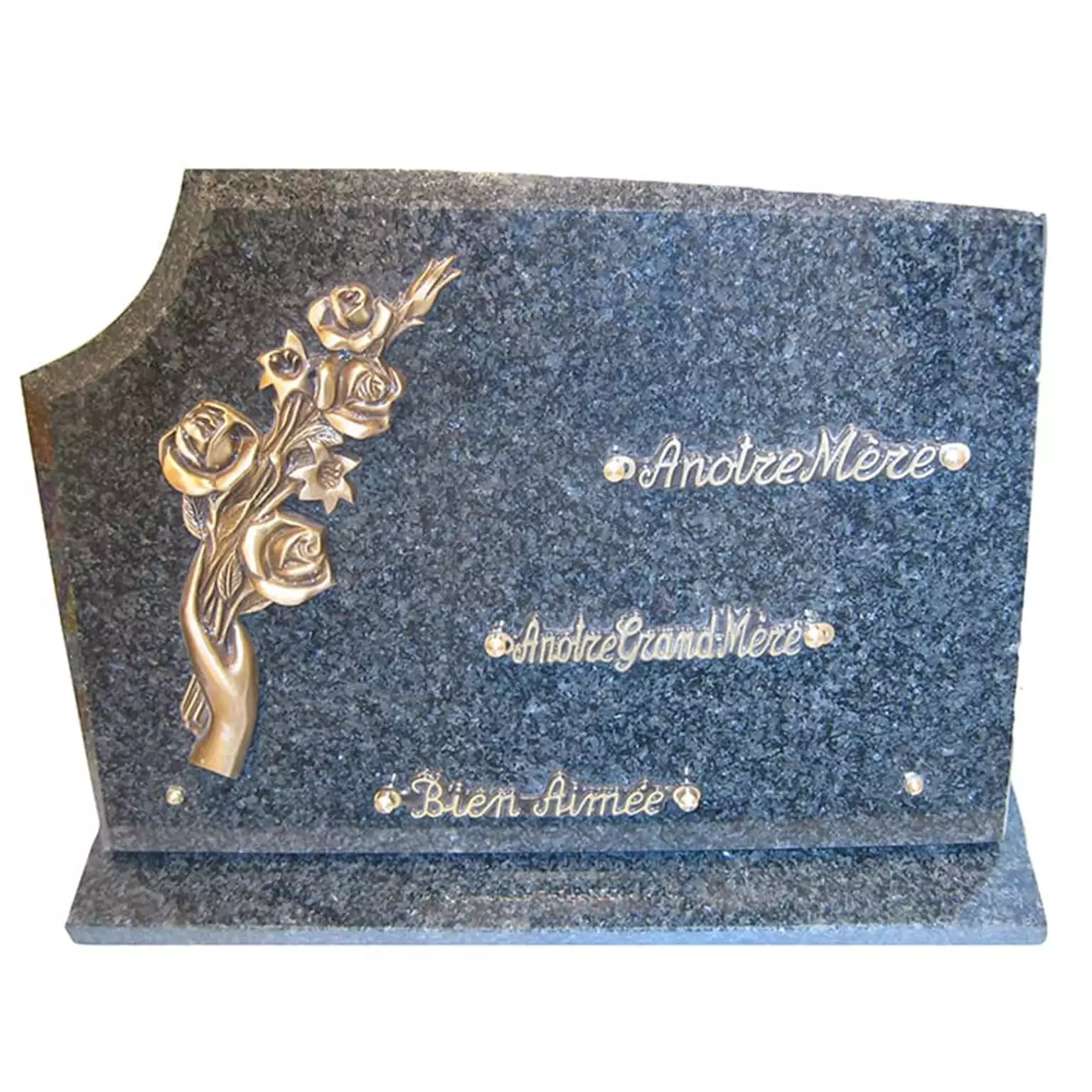 Plaque funéraire granit