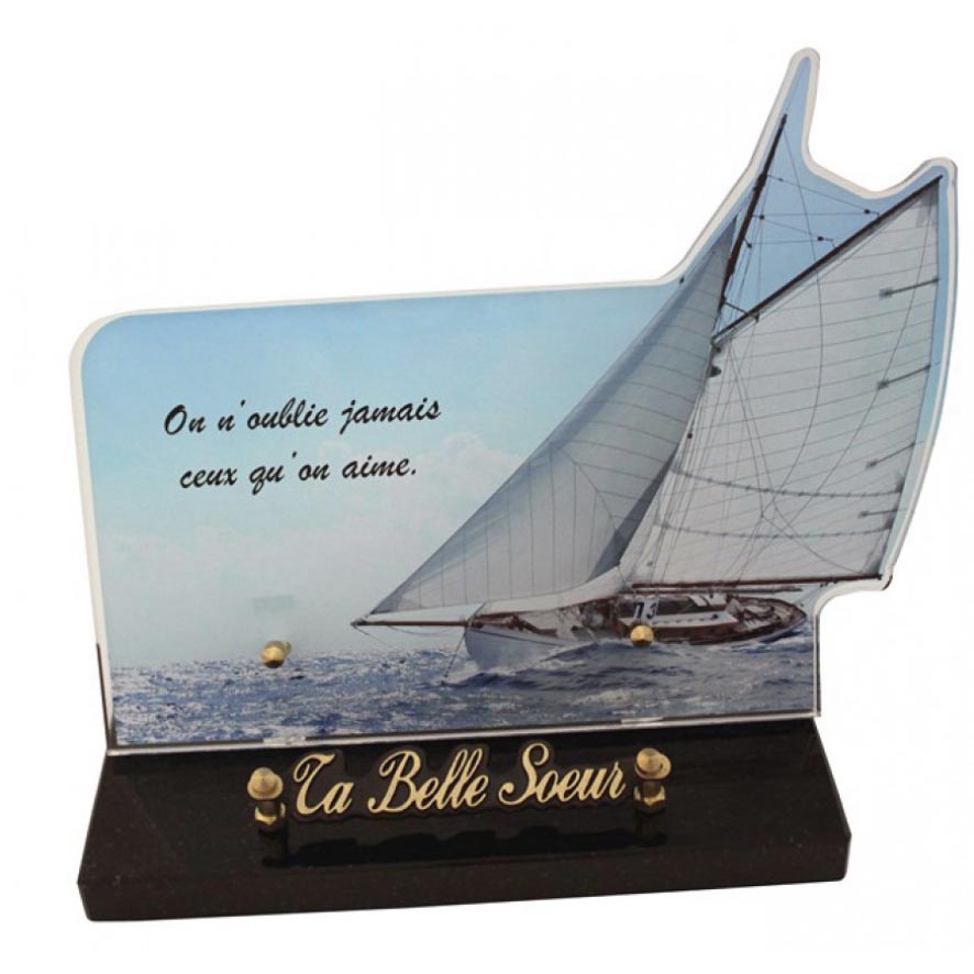 Plaque funéraire galbée