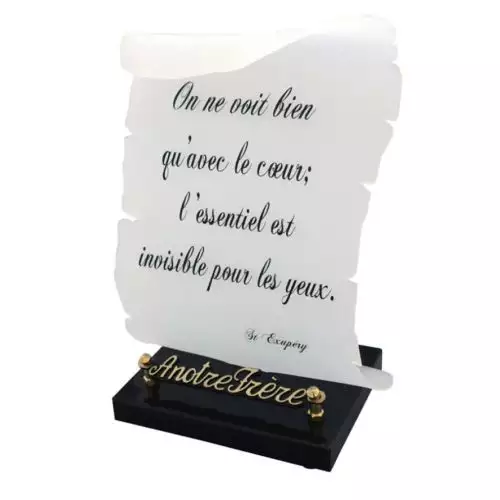 Plaque funéraire galbée