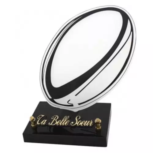 Plaque funéraire galbée