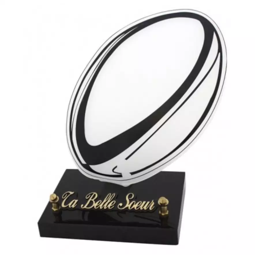 Plaque funéraire galbée