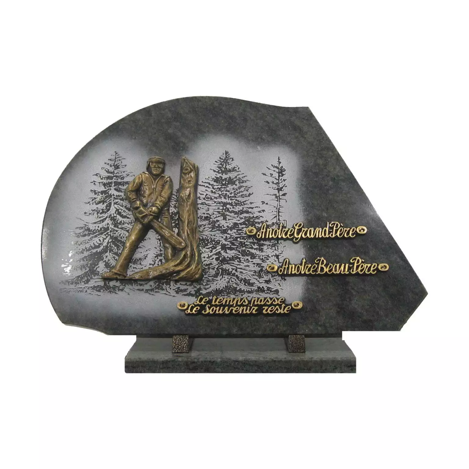 Plaque funéraire granit