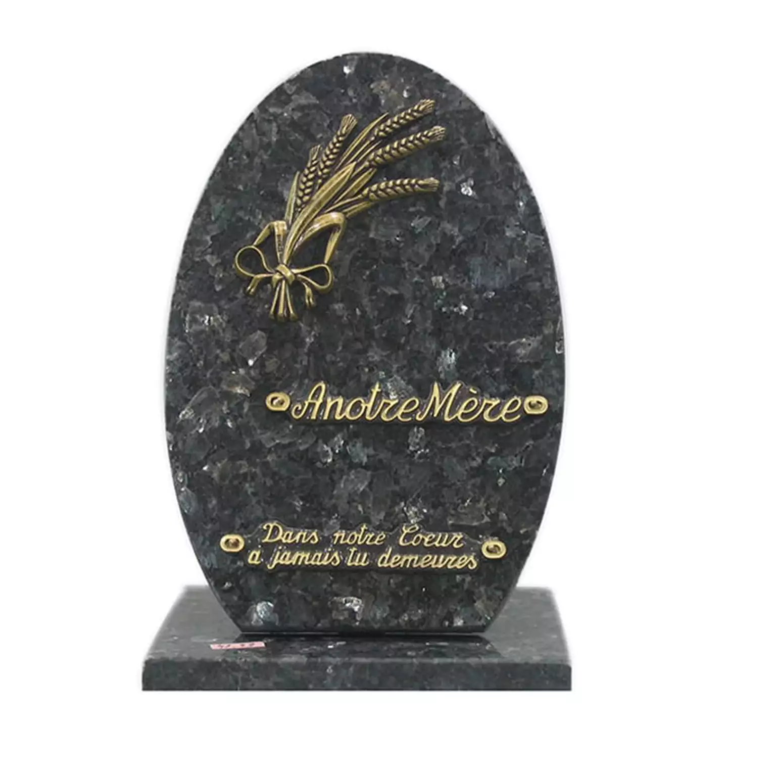 Plaque funéraire granit