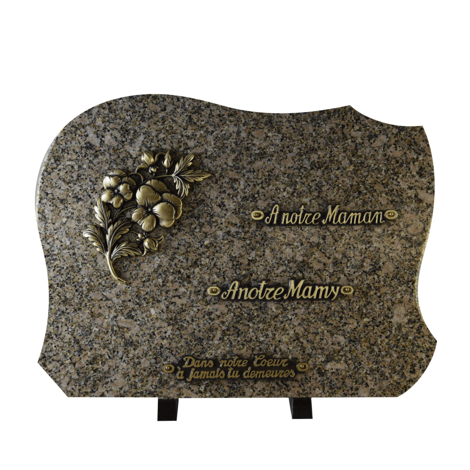Plaque funéraire granit