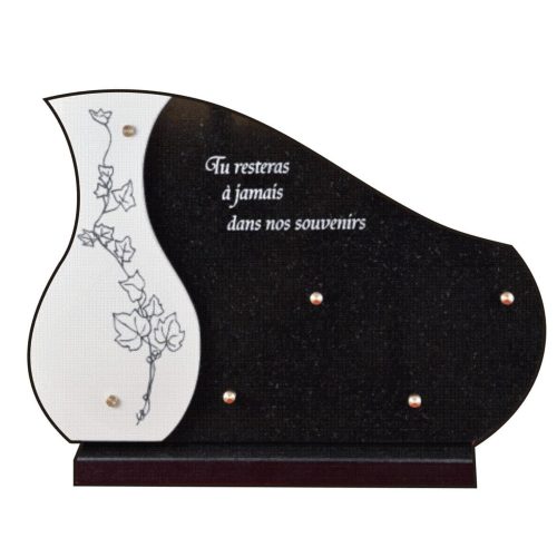 Plaque funéraire granit