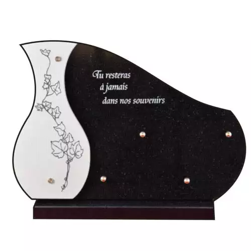 Plaque funéraire granit