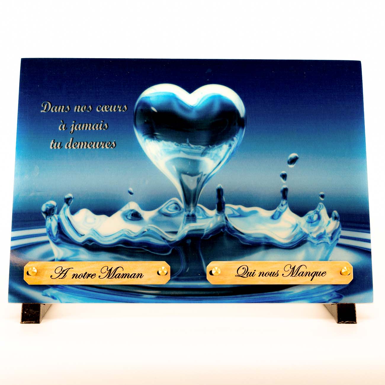 Plaque funéraire personnalisée