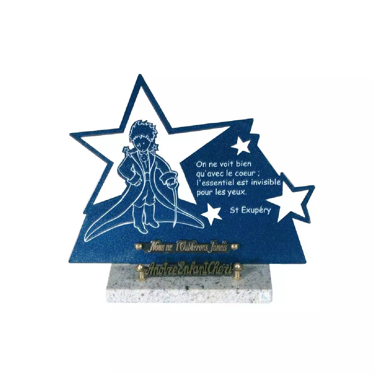 Plaque funéraire galbée