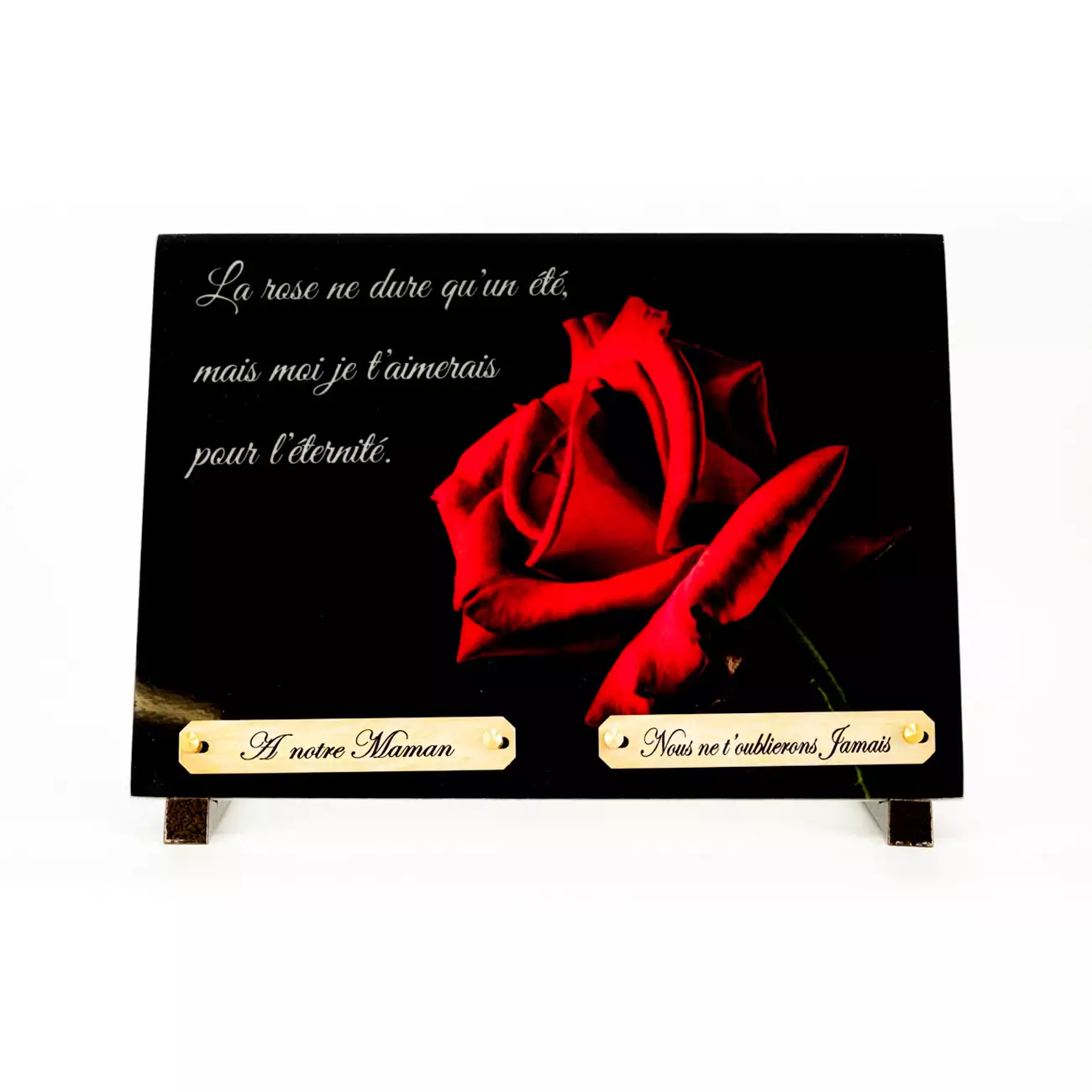 Plaque funéraire personnalisée