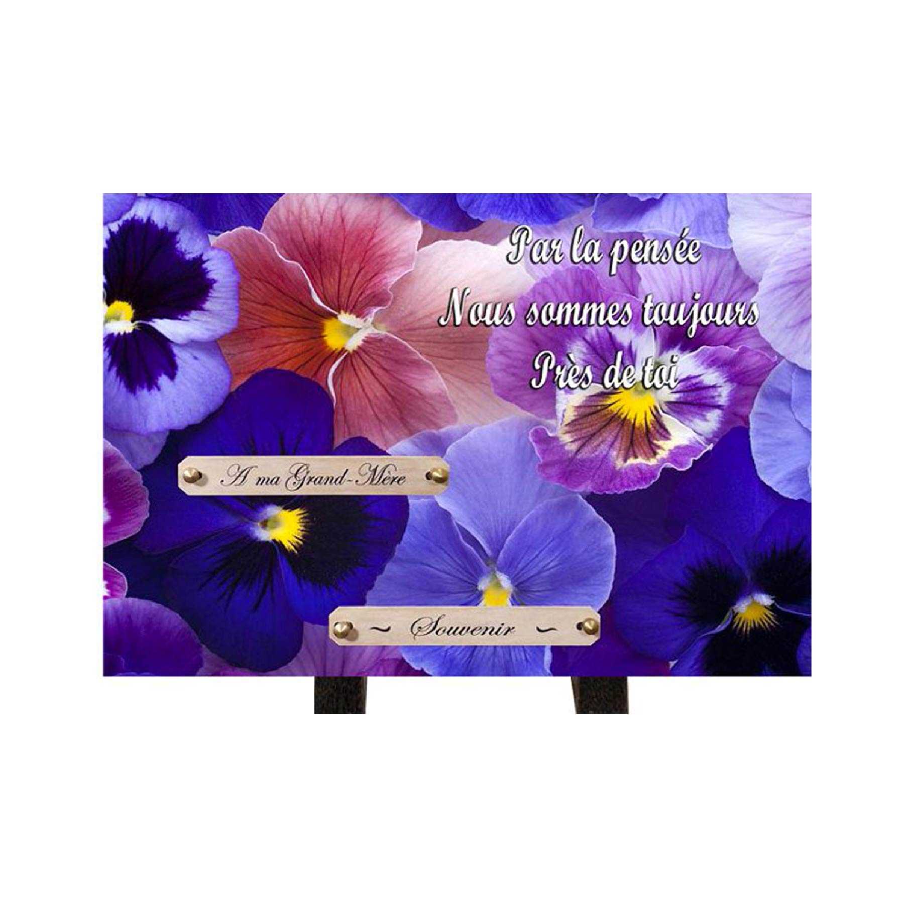 Plaque funéraire personnalisée