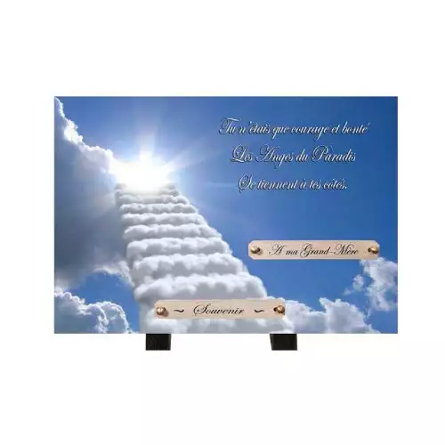 Plaque funéraire personnalisée
