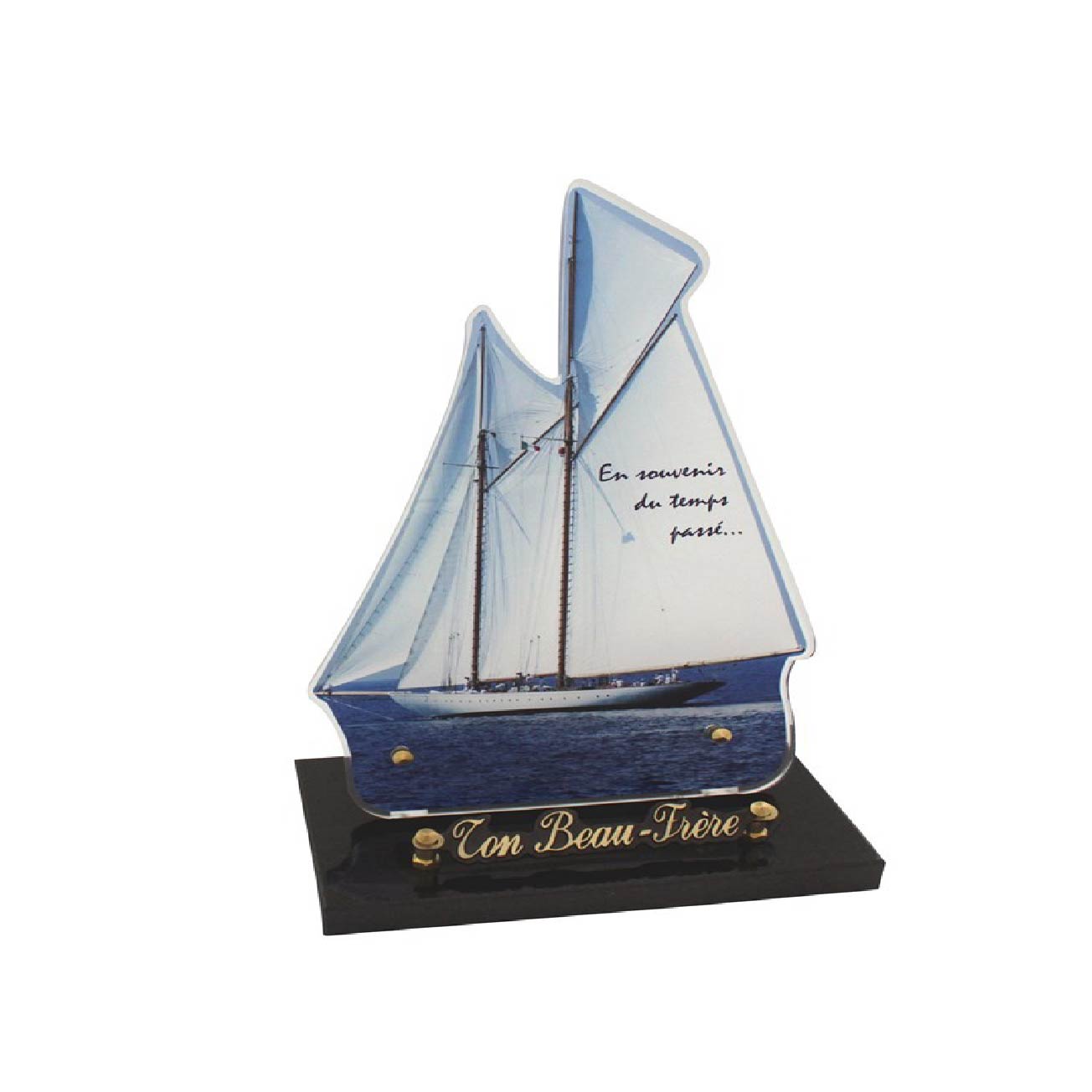 Plaque funéraire galbée