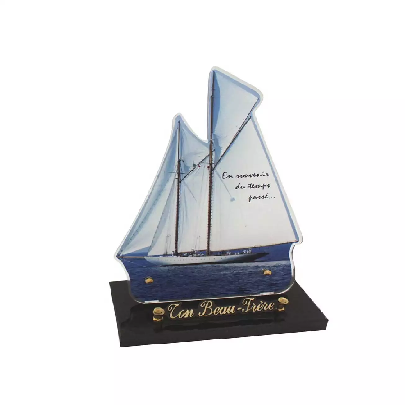 Plaque funéraire galbée