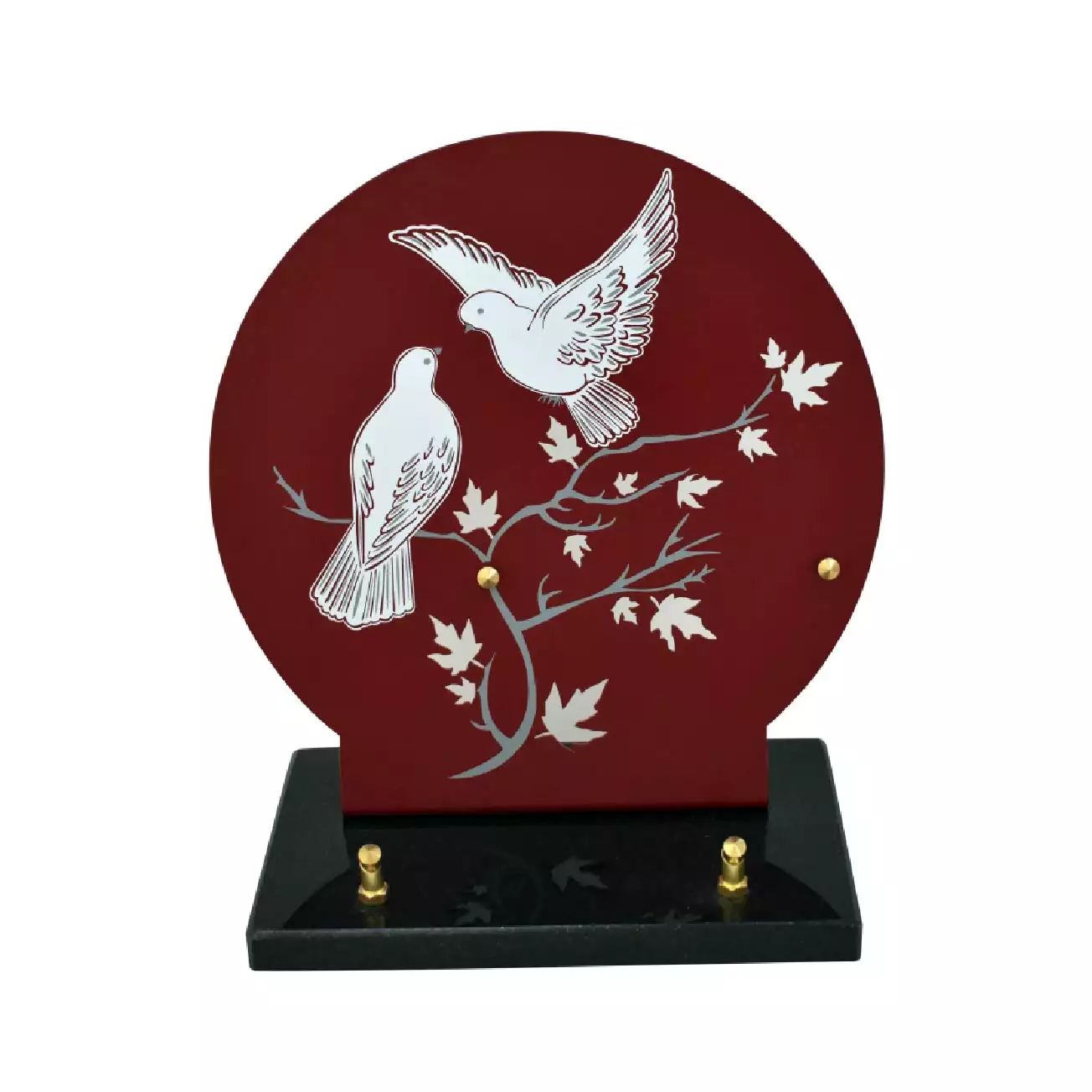 Plaque funéraire galbée