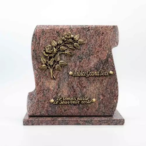 Plaque funéraire granit