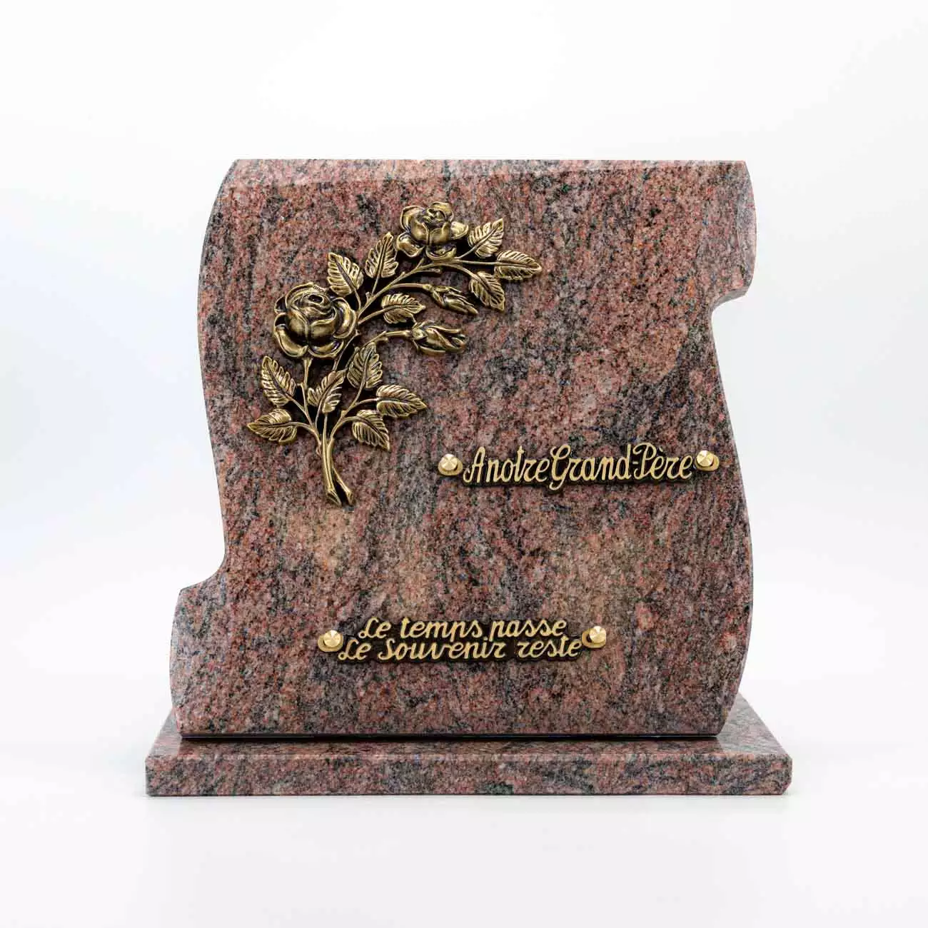 Plaque funéraire granit