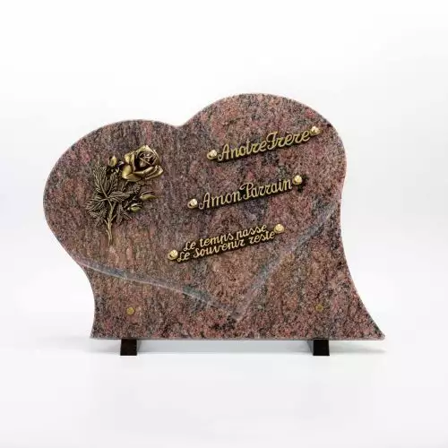 Plaque funéraire granit