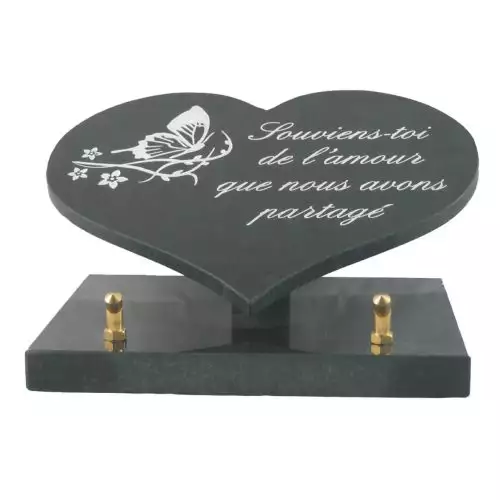 Plaque funéraire granit