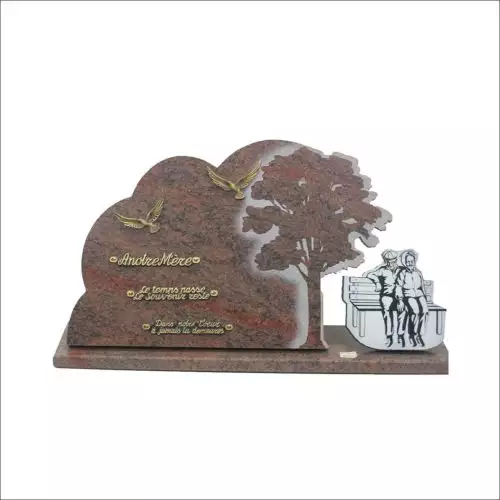 Plaque funéraire granit