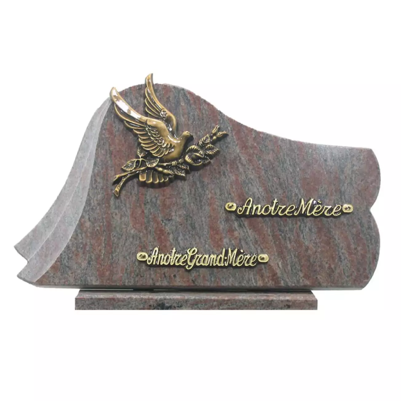 Plaque funéraire granit