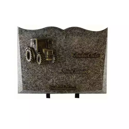 Plaque funéraire granit