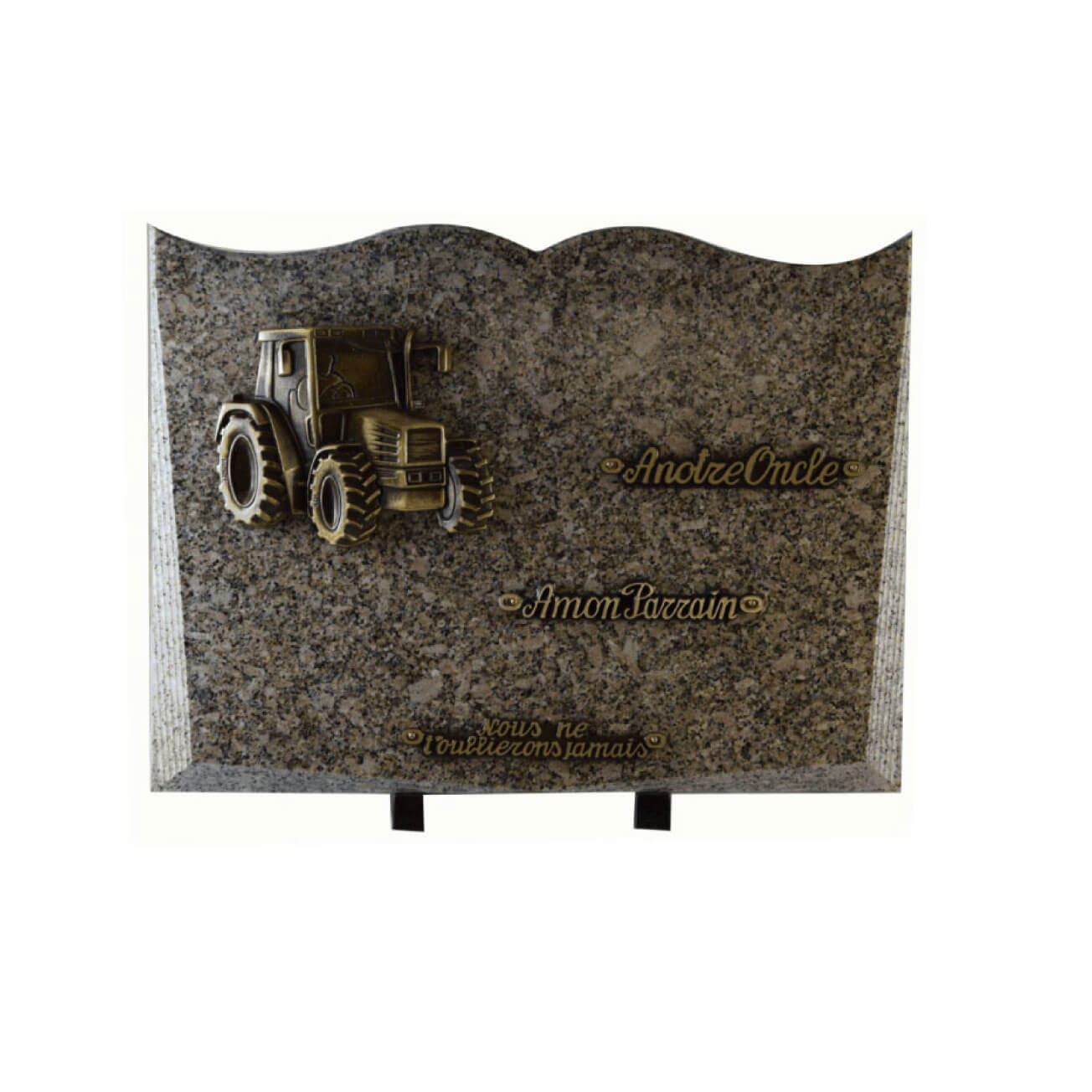 Plaque funéraire granit