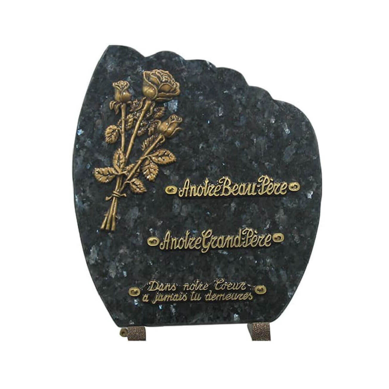 Plaque funéraire granit