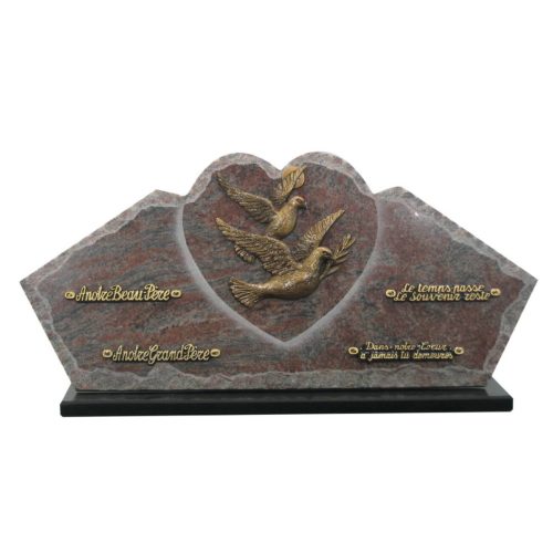 Plaque funéraire granit