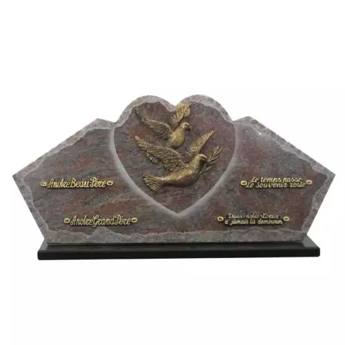 Plaque funéraire granit
