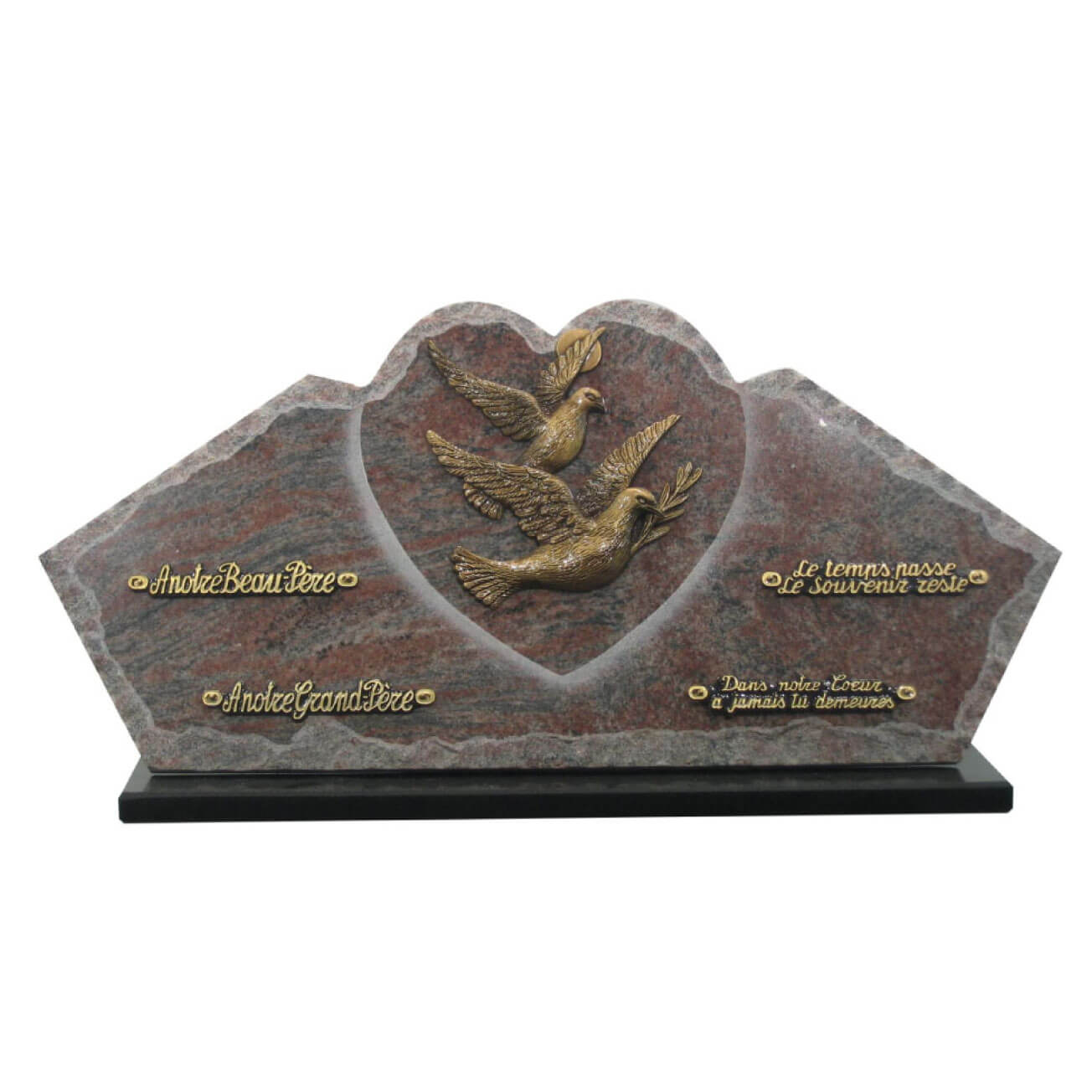 Plaque funéraire granit